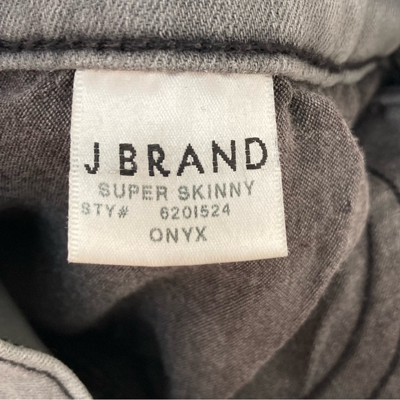 J Brand Super Skinny in Onyx Denim Jeans, Size 25 - Picture 5 of 7
